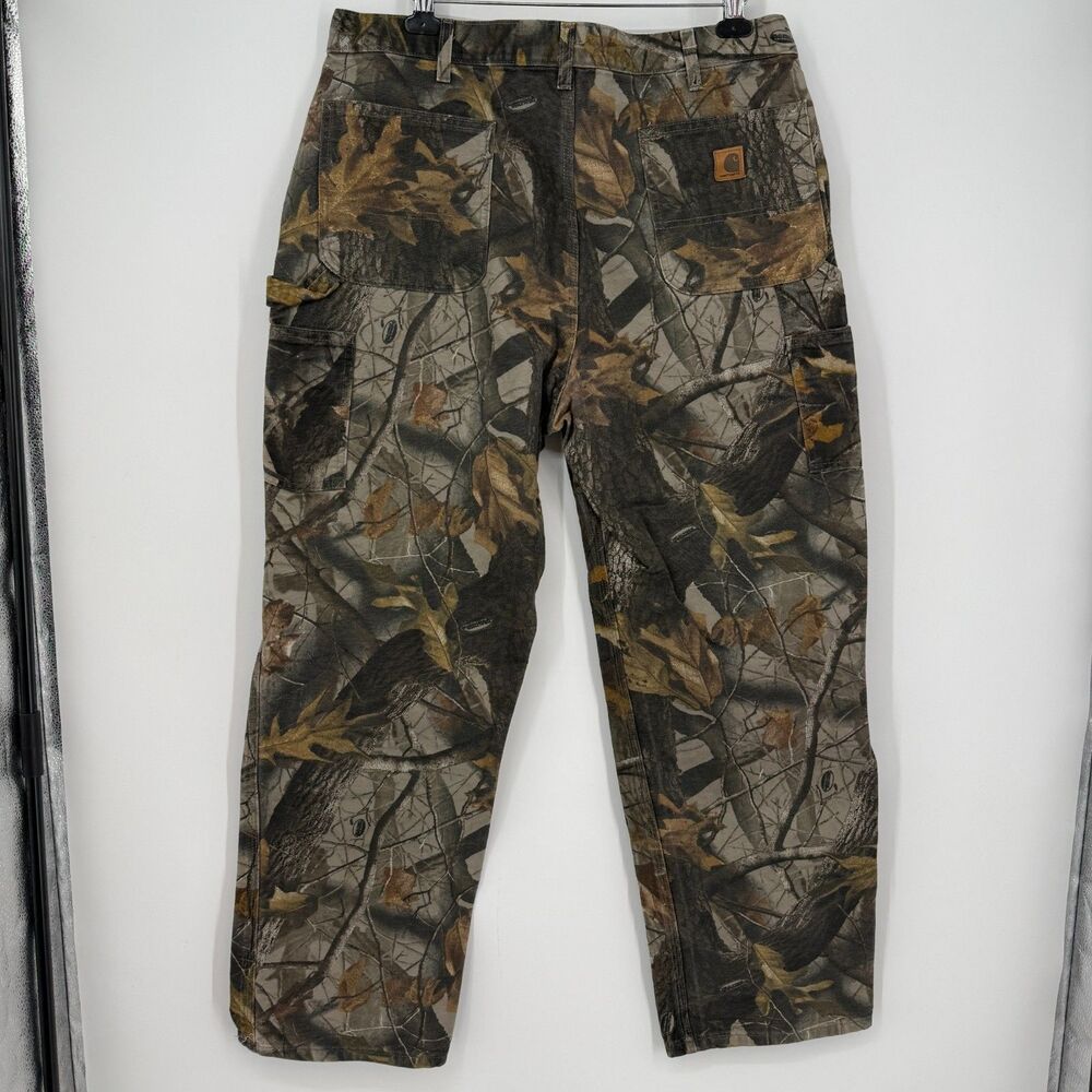 Carhartt B188 CMO Pants Mens 40x32 Realtree Hardwood Camo Carpenter Vintage Y2K - Picture 6 of 12